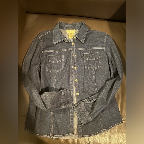 Beautiful soft denim button down - Picture 2 of 3